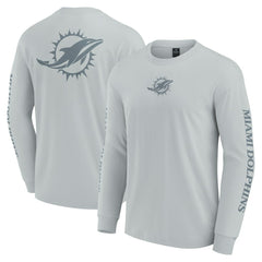 Miami Dolphins Unisex Elements Strive Long Sleeve T-Shirt - Gray online