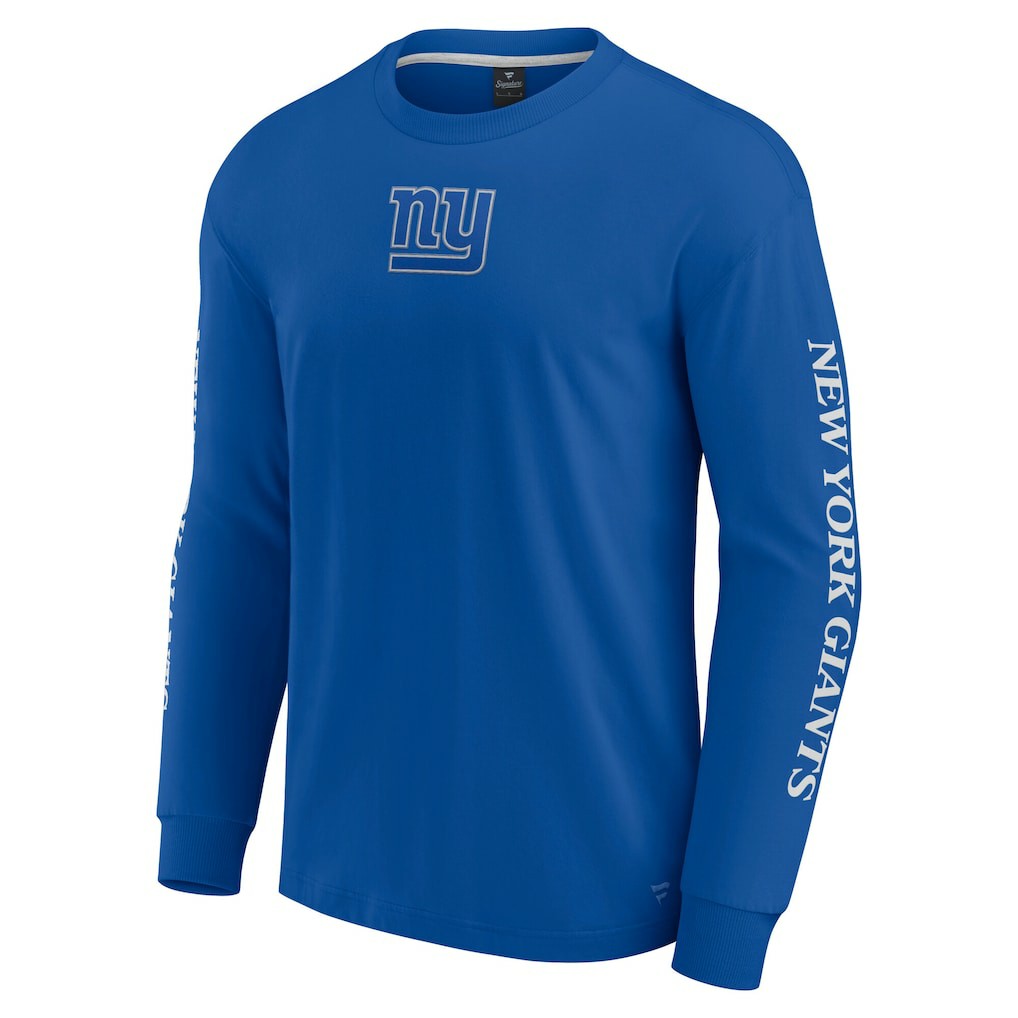 New York Giants Unisex Elements Strive Long Sleeve T-Shirt - Royal on sale