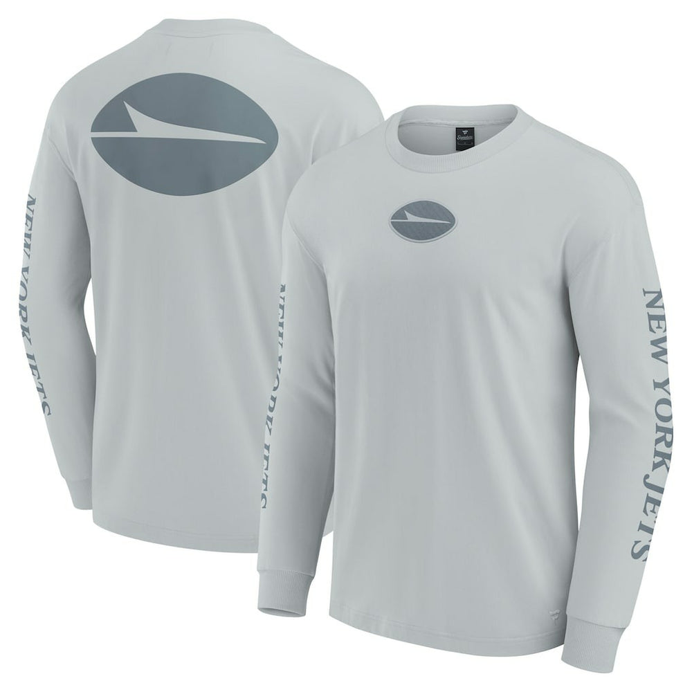 New York Jets Unisex Elements Strive Long Sleeve T-Shirt - Gray discount