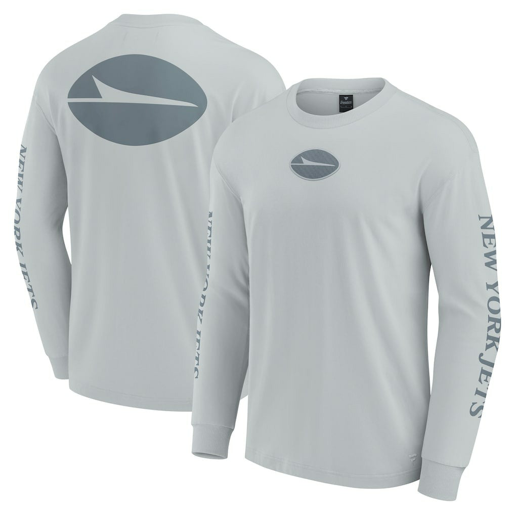 New York Jets Unisex Elements Strive Long Sleeve T-Shirt - Gray discount