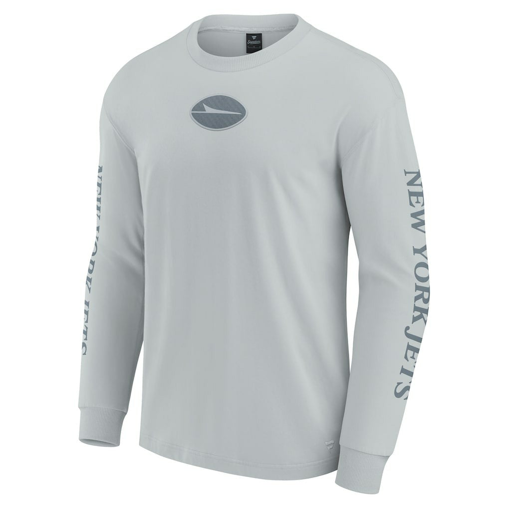 New York Jets Unisex Elements Strive Long Sleeve T-Shirt - Gray discount
