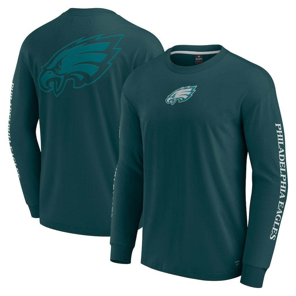 Philadelphia Eagles Unisex Elements Strive Long Sleeve T-Shirt - Midnight Green cheap