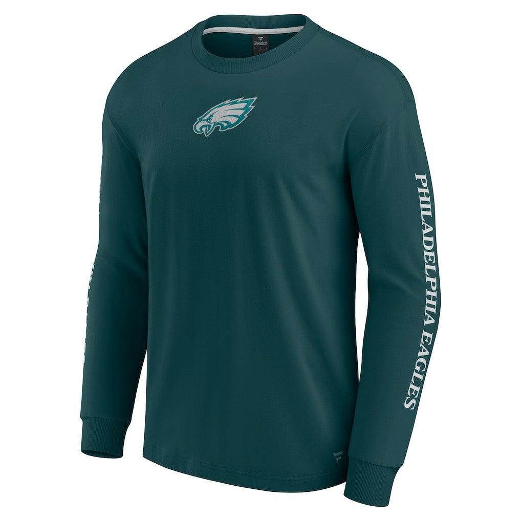 Philadelphia Eagles Unisex Elements Strive Long Sleeve T-Shirt - Midnight Green cheap