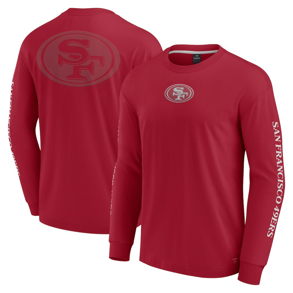 San Francisco 49ers Unisex Elements Strive Long Sleeve T-Shirt - Scarlet outlet