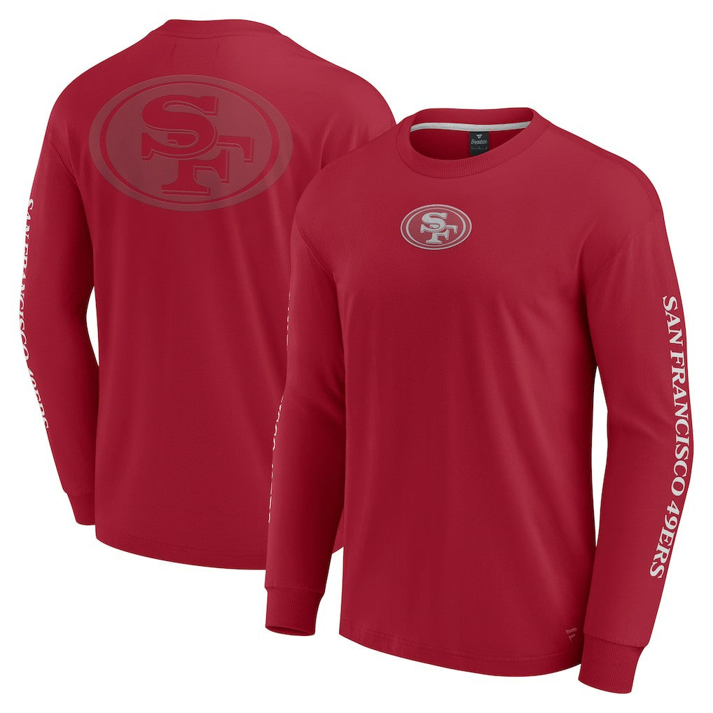 San Francisco 49ers Unisex Elements Strive Long Sleeve T-Shirt - Scarlet outlet