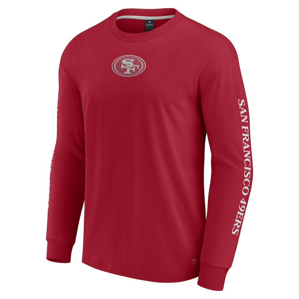 San Francisco 49ers Unisex Elements Strive Long Sleeve T-Shirt - Scarlet outlet