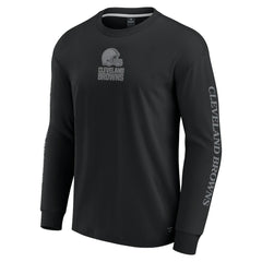 Cleveland Browns Unisex Elements Strive Long Sleeve T-Shirt - Black sale