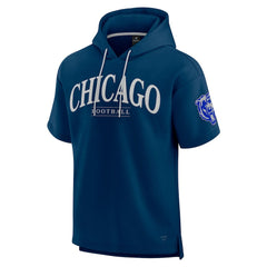 Chicago Bears Unisex Elements Ready Short Sleeve Pullover Hoodie - Navy discount