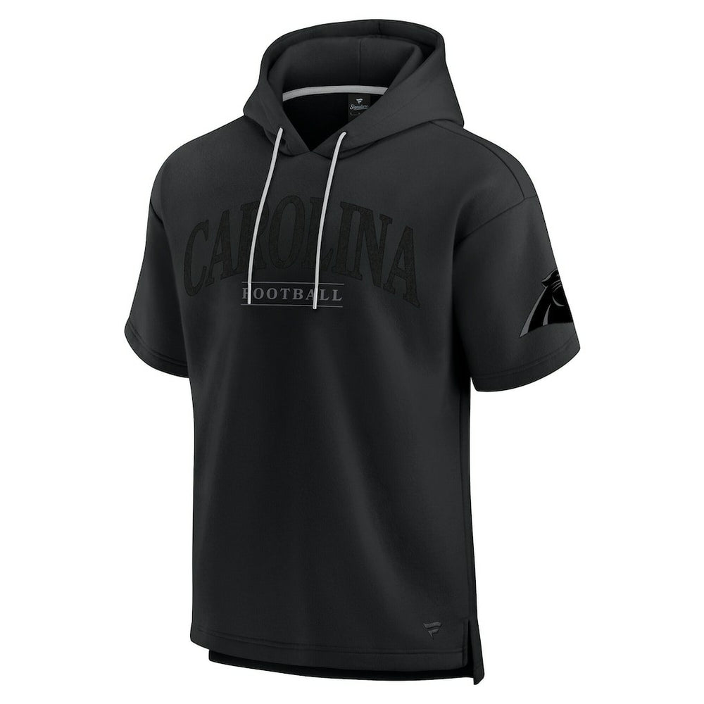 Carolina Panthers Unisex Elements Ready Short Sleeve Pullover Hoodie - Black cheap