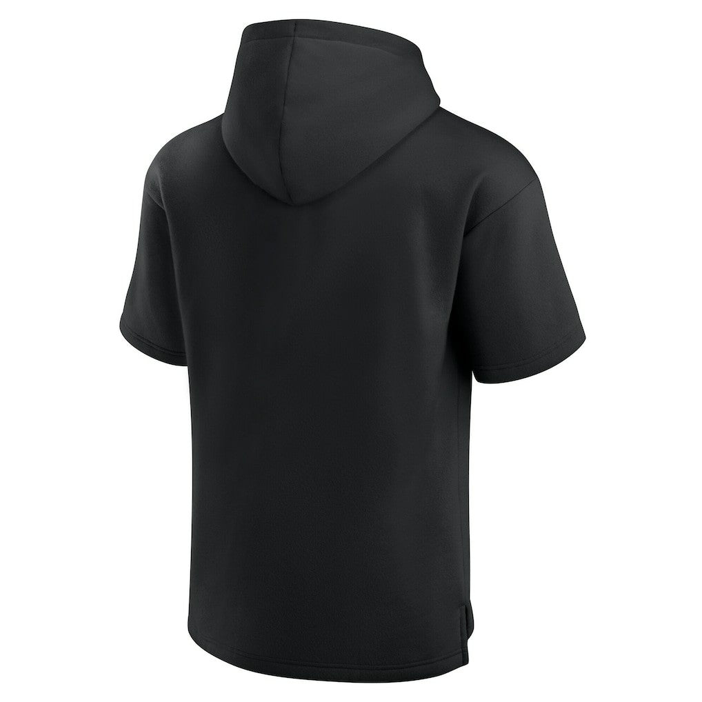 Carolina Panthers Unisex Elements Ready Short Sleeve Pullover Hoodie - Black cheap