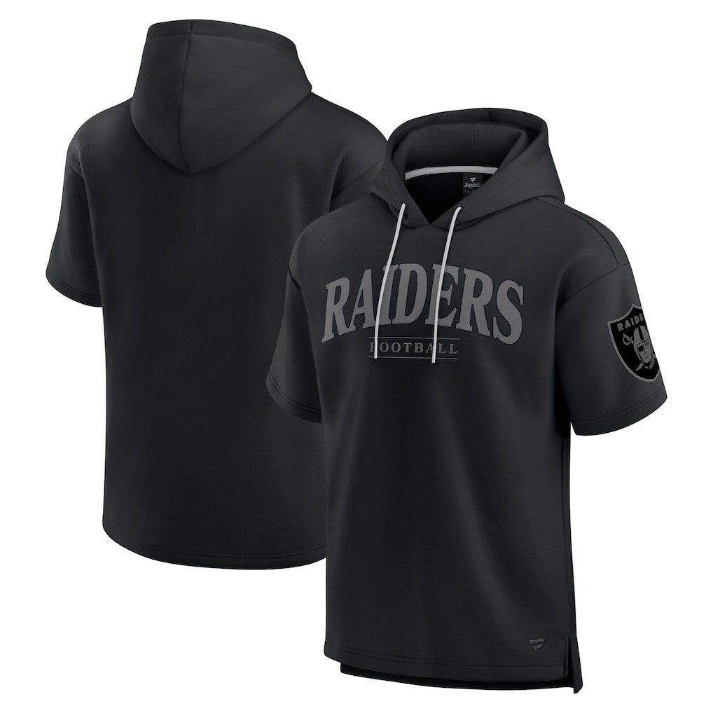 Las Vegas Raiders Unisex Elements Ready Short Sleeve Pullover Hoodie - Black online