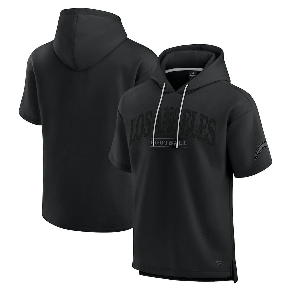 Los Angeles Chargers Unisex Elements Ready Short Sleeve Pullover Hoodie - Black online