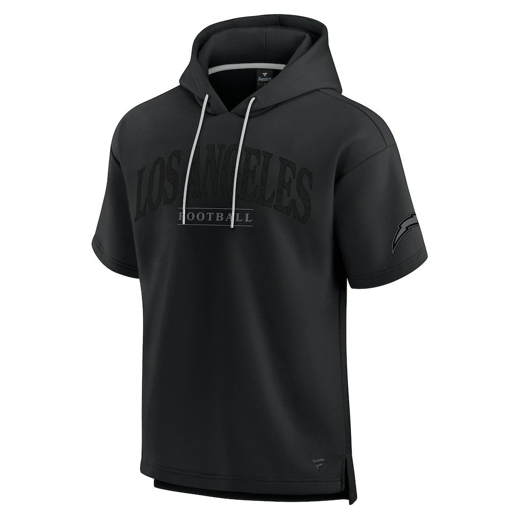 Los Angeles Chargers Unisex Elements Ready Short Sleeve Pullover Hoodie - Black online