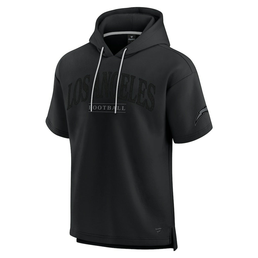 Los Angeles Chargers Unisex Elements Ready Short Sleeve Pullover Hoodie - Black online