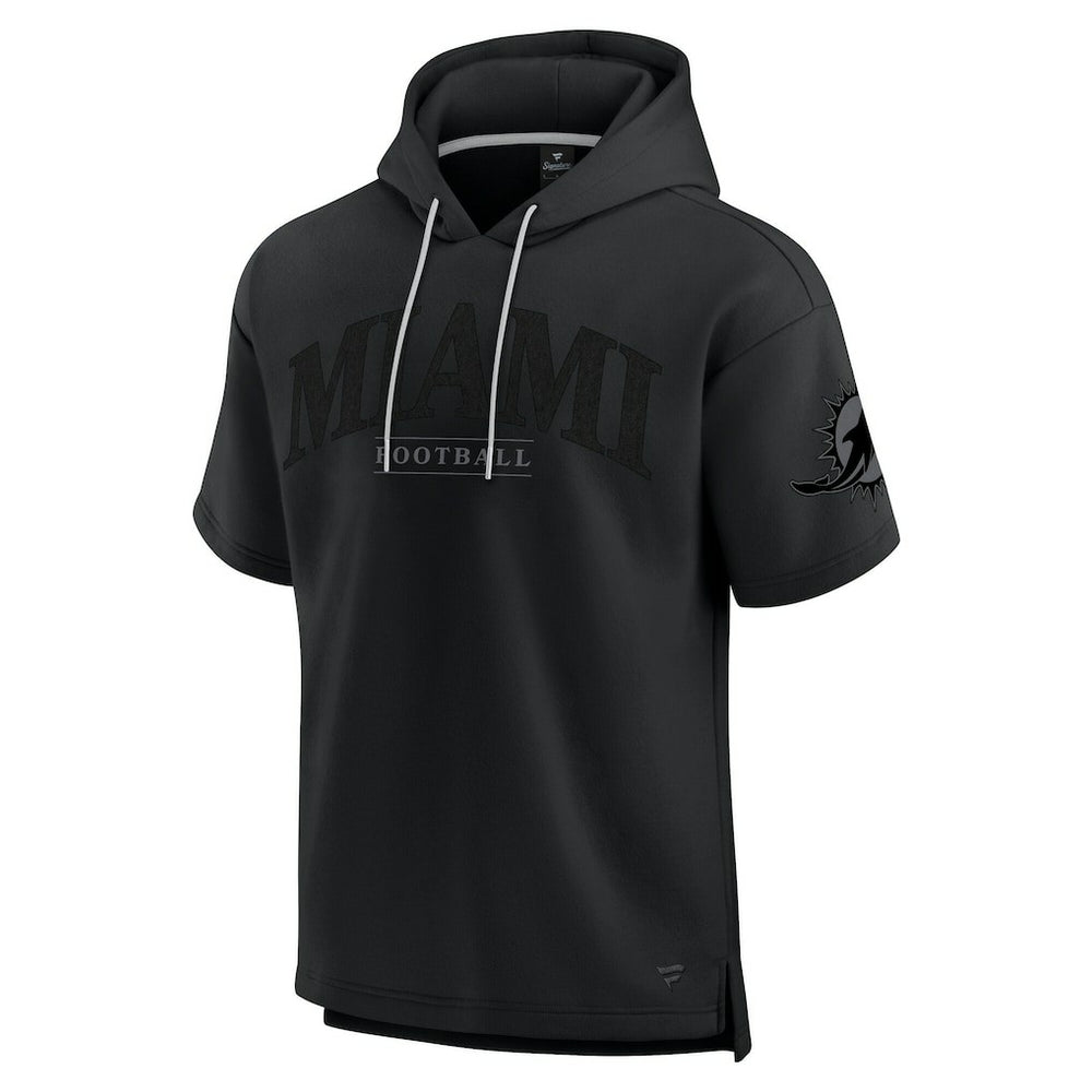 Miami Dolphins Unisex Elements Ready Short Sleeve Pullover Hoodie - Black sale