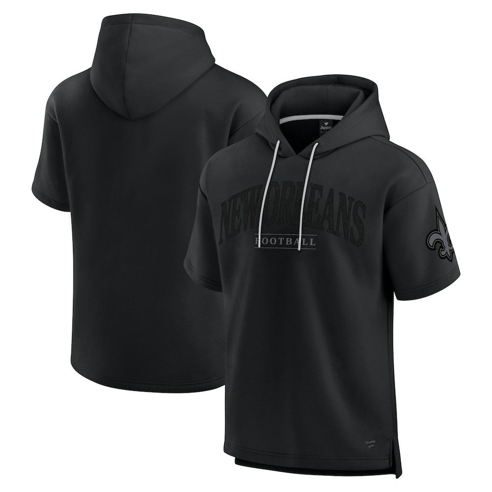 New Orleans Saints Unisex Elements Ready Short Sleeve Pullover Hoodie - Black online