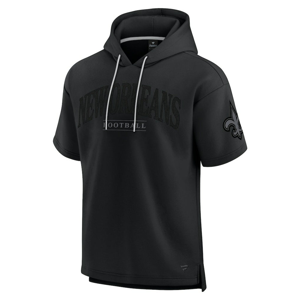 New Orleans Saints Unisex Elements Ready Short Sleeve Pullover Hoodie - Black online