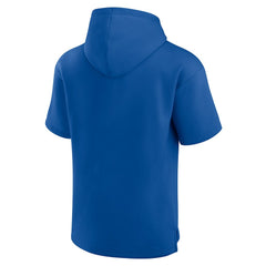 New York Giants Unisex Elements Ready Short Sleeve Pullover Hoodie - Royal discount