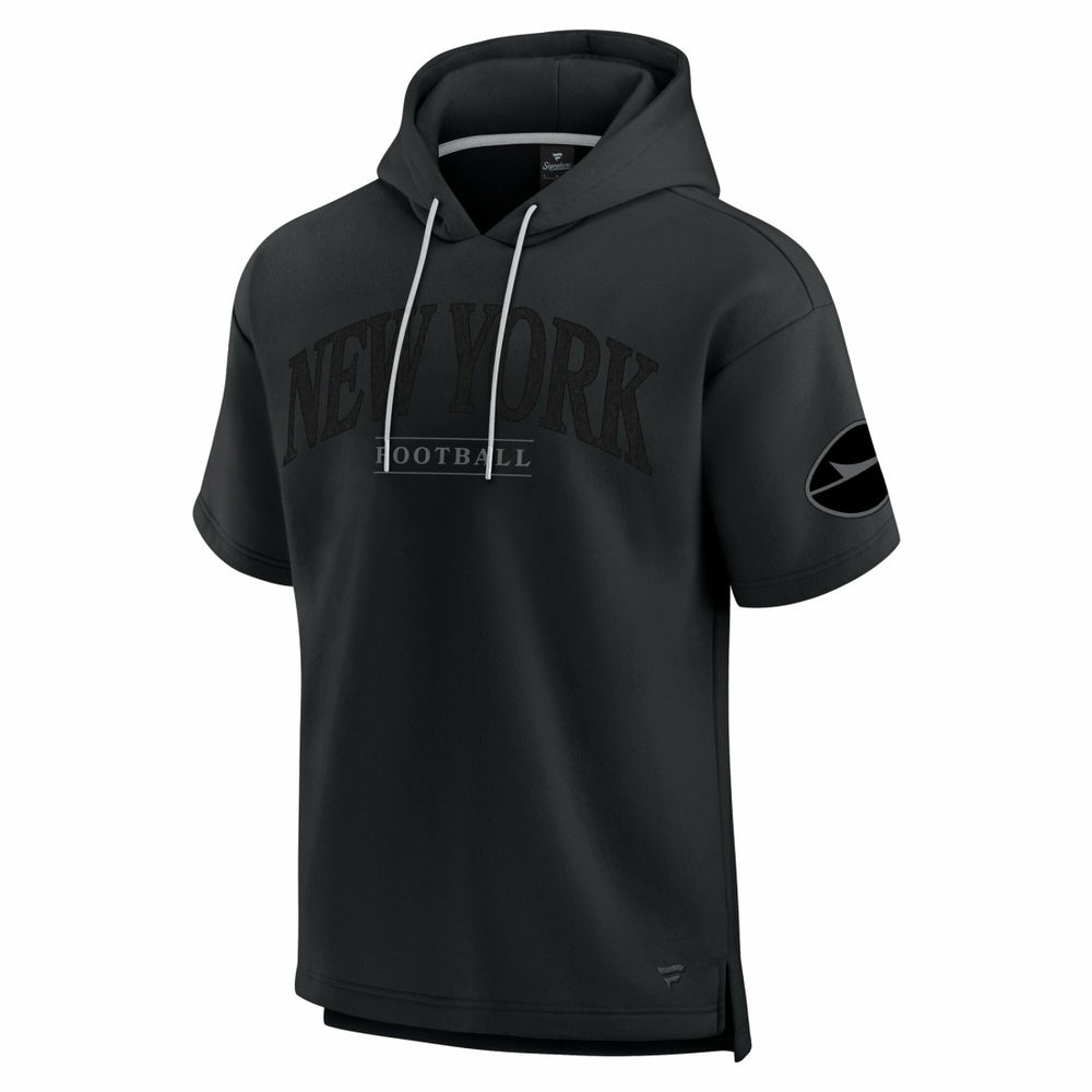 New York Jets Unisex Elements Ready Short Sleeve Pullover Hoodie - Black sale
