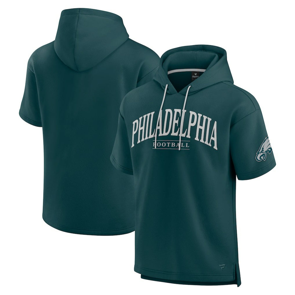 Philadelphia Eagles Unisex Elements Ready Short Sleeve Pullover Hoodie - Green outlet