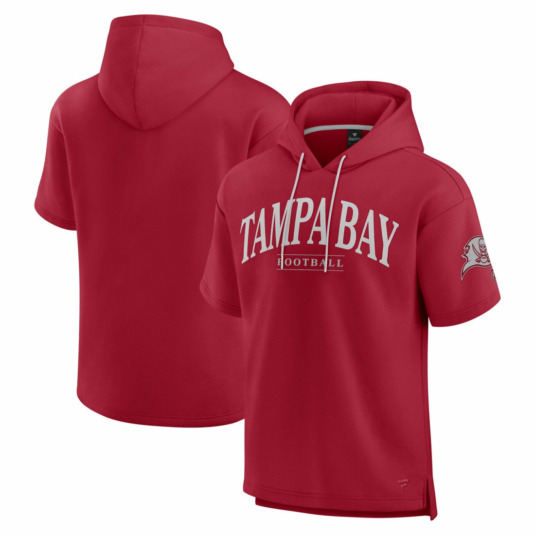 Tampa Bay Buccaneers Unisex Elements Ready Short Sleeve Pullover Hoodie - Cardinal sale
