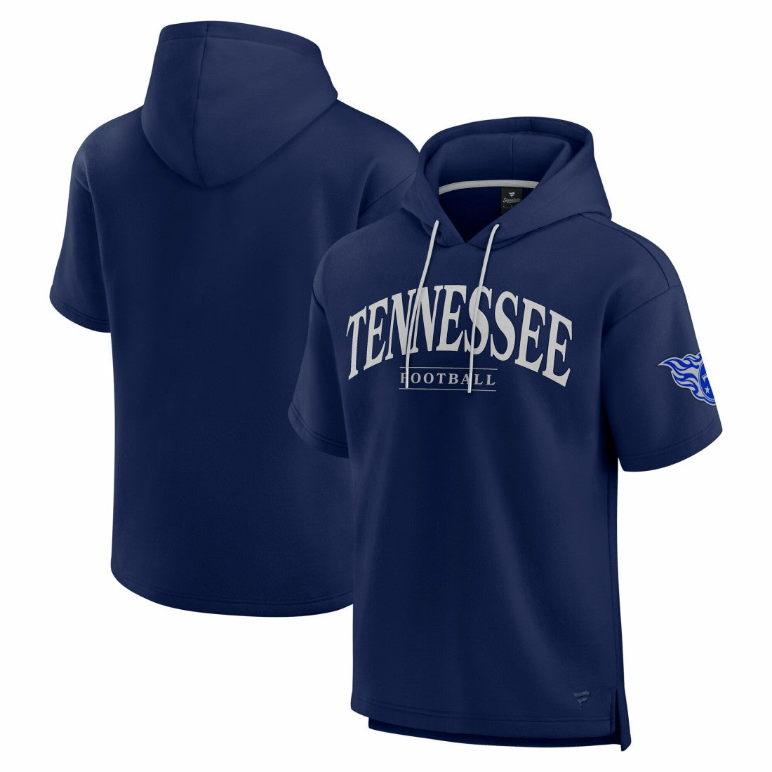 Tennessee Titans Unisex Elements Ready Short Sleeve Pullover Hoodie - Navy on sale