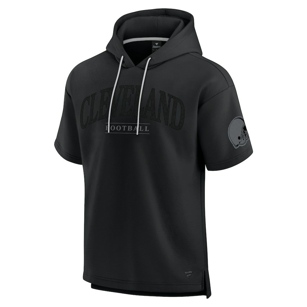 Cleveland Browns Unisex Elements Ready Short Sleeve Pullover Hoodie - Black outlet
