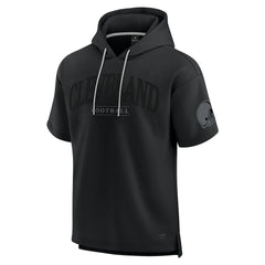 Cleveland Browns Unisex Elements Ready Short Sleeve Pullover Hoodie - Black outlet