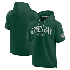 Green Bay Packers Unisex Elements Ready Short Sleeve Pullover Hoodie - Green sale