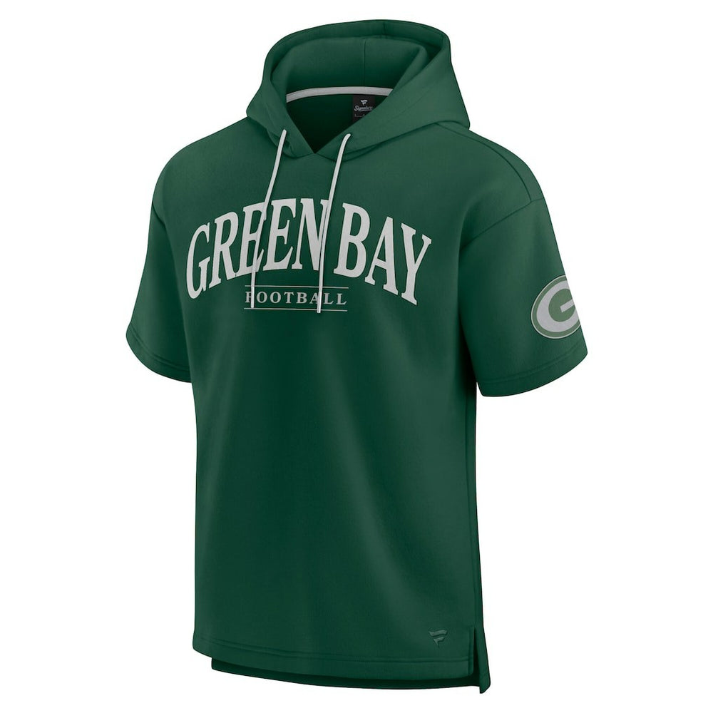Green Bay Packers Unisex Elements Ready Short Sleeve Pullover Hoodie - Green sale