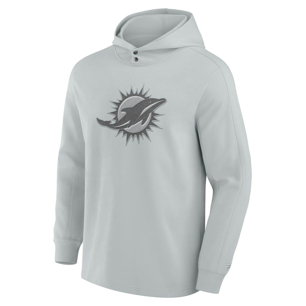 Miami Dolphins Elements Blaze Tri-Blend Long Sleeve Hoodie T-Shirt - Gray on sale