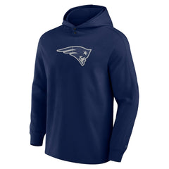 New England Patriots Elements Blaze Tri-Blend Long Sleeve Hoodie T-Shirt - Navy sale