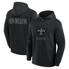 New Orleans Saints Elements Blaze Tri-Blend Long Sleeve Hoodie T-Shirt - Black discount