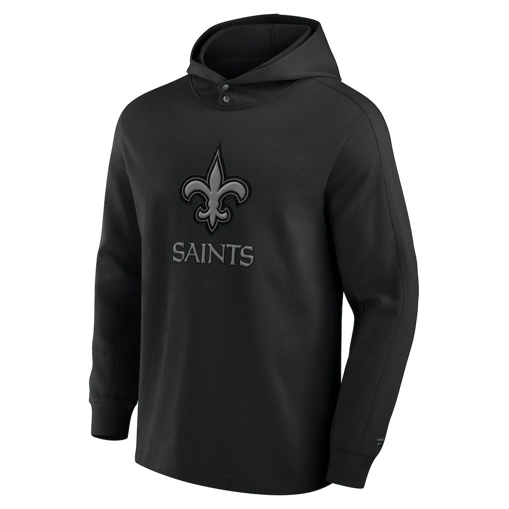 New Orleans Saints Elements Blaze Tri-Blend Long Sleeve Hoodie T-Shirt - Black discount