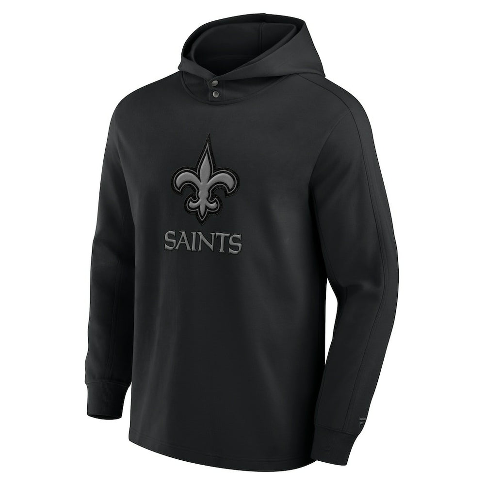 New Orleans Saints Elements Blaze Tri-Blend Long Sleeve Hoodie T-Shirt - Black discount