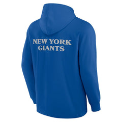 New York Giants Elements Blaze Tri-Blend Long Sleeve Hoodie T-Shirt - Royal discount