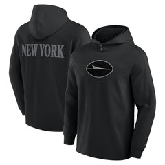 New York Jets Elements Blaze Tri-Blend Long Sleeve Hoodie T-Shirt - Black discount