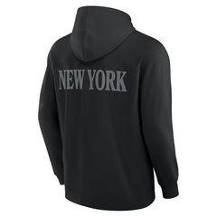 New York Jets Elements Blaze Tri-Blend Long Sleeve Hoodie T-Shirt - Black discount