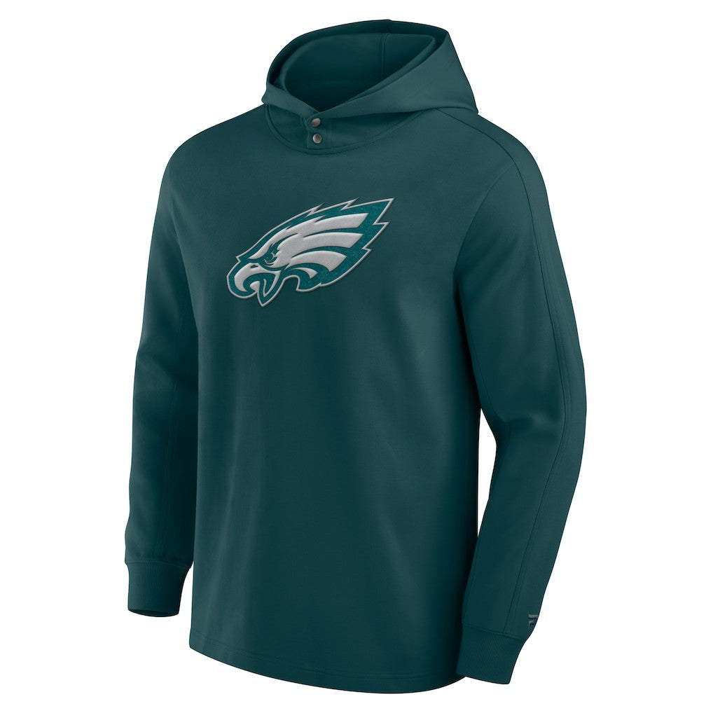 Philadelphia Eagles Elements Blaze Tri-Blend Long Sleeve Hoodie T-Shirt - Midnight Green cheap