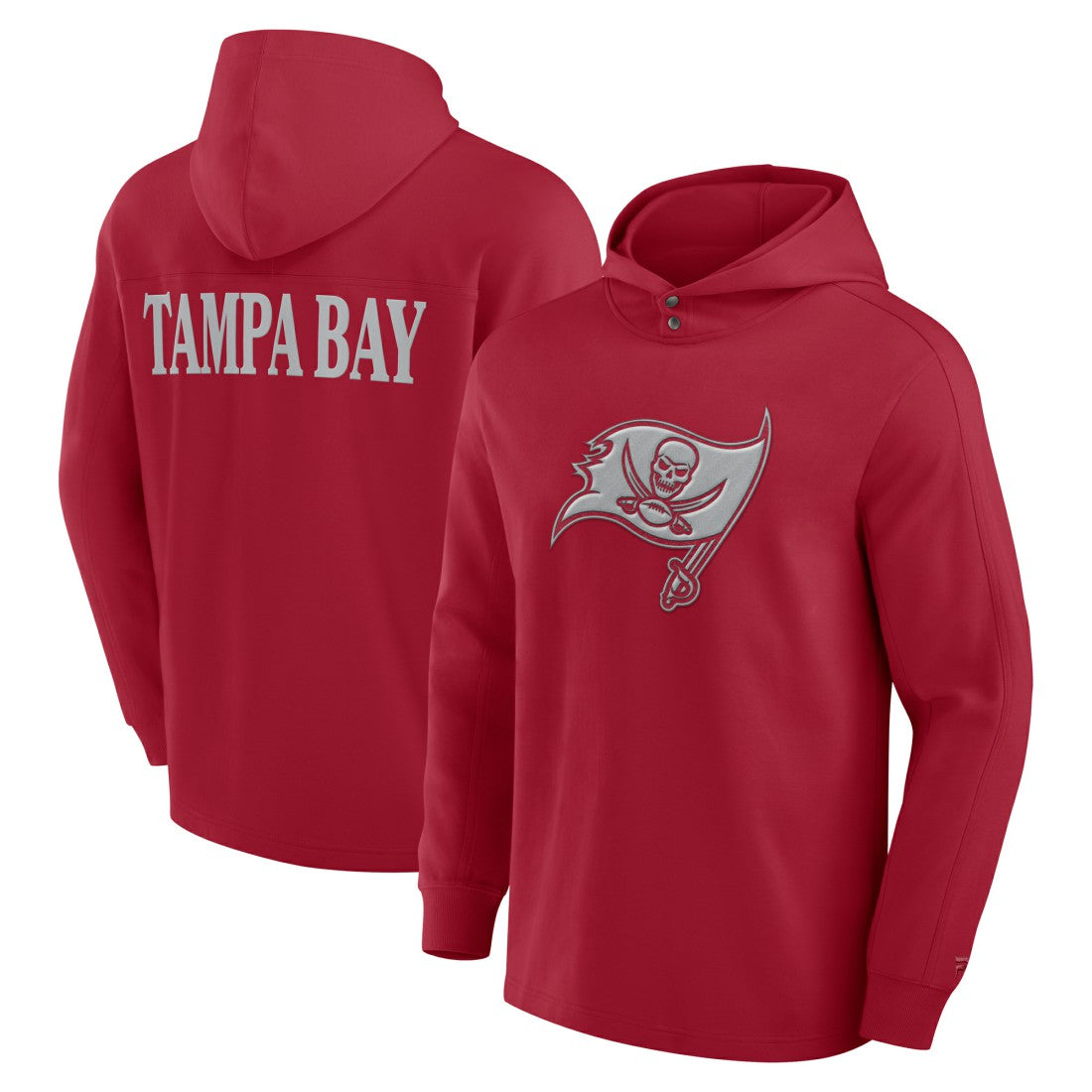Tampa Bay Buccaneers Elements Blaze Tri-Blend Long Sleeve Hoodie T-Shirt - Red outlet