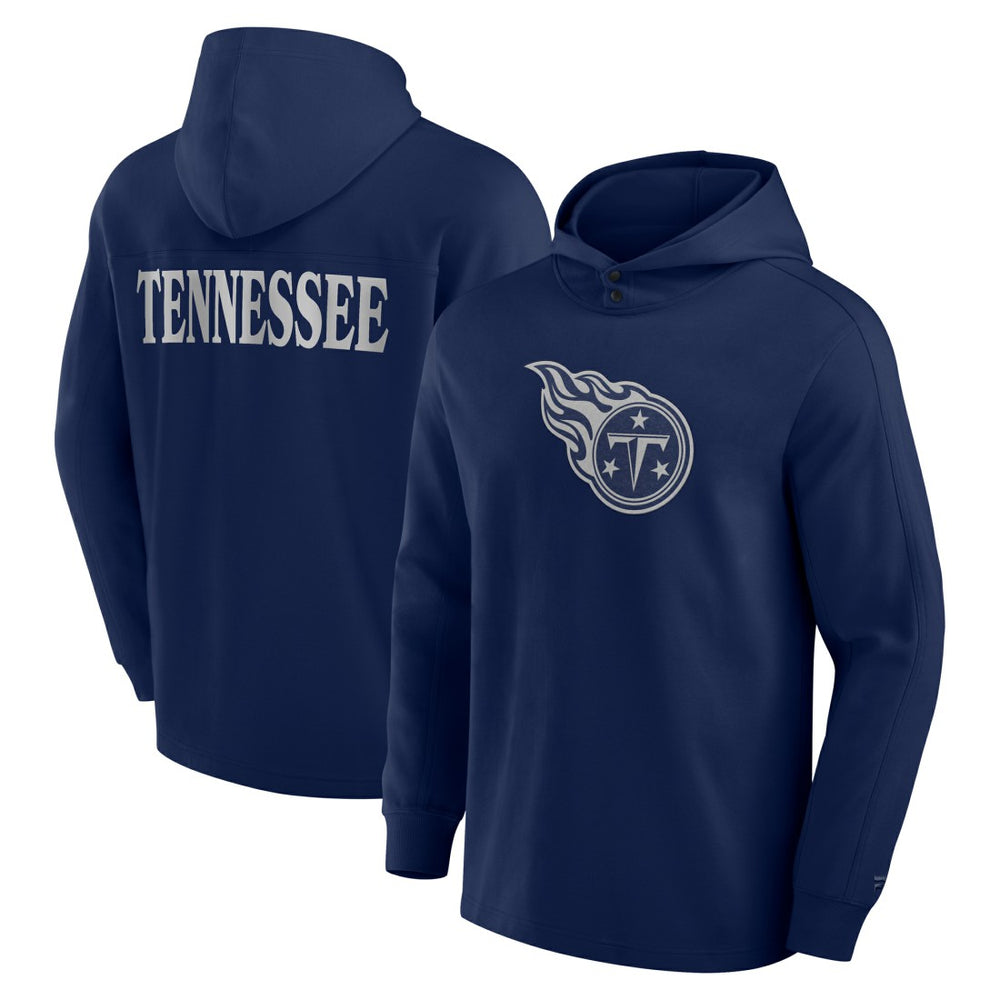 Tennessee Titans Elements Blaze Tri-Blend Long Sleeve Hoodie T-Shirt - Navy cheap