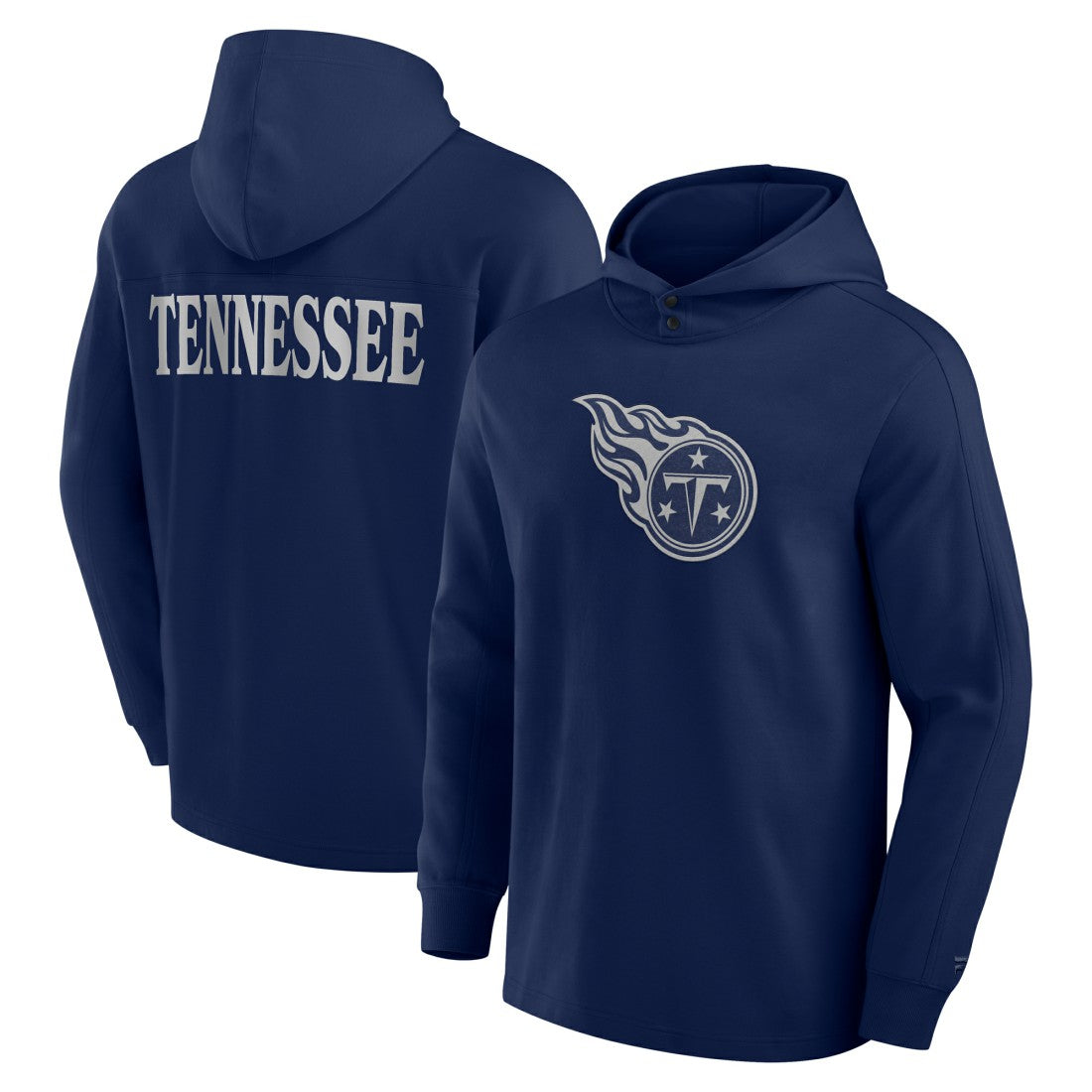 Tennessee Titans Elements Blaze Tri-Blend Long Sleeve Hoodie T-Shirt - Navy cheap