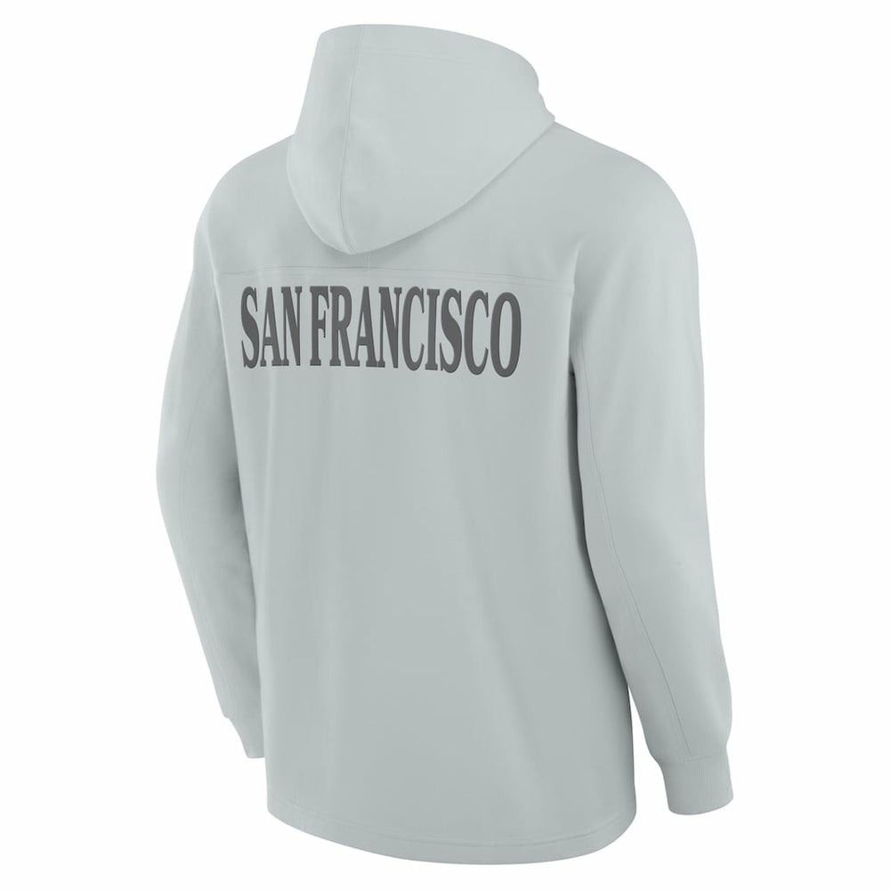 San Francisco 49ers Elements Blaze Tri-Blend Long Sleeve Hoodie T-Shirt - Gray sale