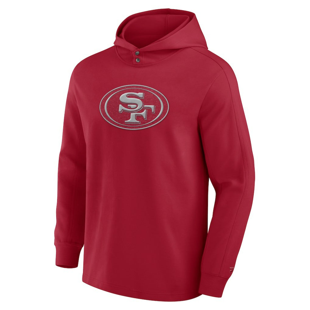 San Francisco 49ers Elements Blaze Tri-Blend Long Sleeve Hoodie T-Shirt - Scarlet online