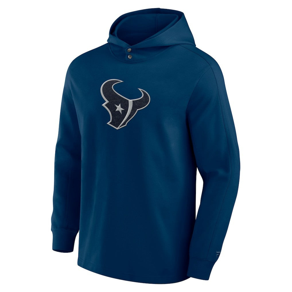Houston Texans Elements Blaze Tri-Blend Long Sleeve Hoodie T-Shirt - Navy cheap