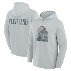 Cleveland Browns Elements Blaze Tri-Blend Long Sleeve Hoodie T-Shirt - Gray sale