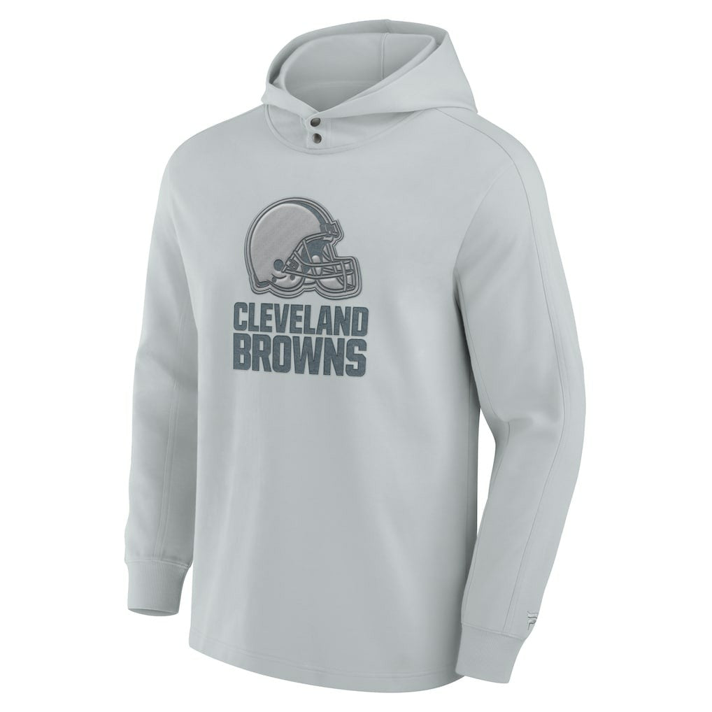 Cleveland Browns Elements Blaze Tri-Blend Long Sleeve Hoodie T-Shirt - Gray sale