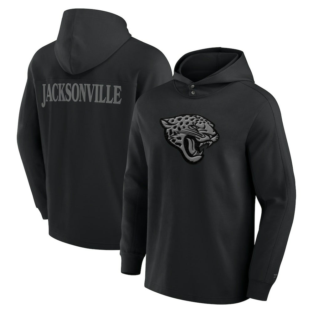 Jacksonville Jaguars Elements Blaze Tri-Blend Long Sleeve Hoodie T-Shirt - Black sale