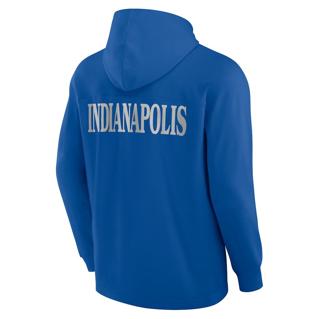 Indianapolis Colts Elements Blaze Tri-Blend Long Sleeve Hoodie T-Shirt - Royal for sale