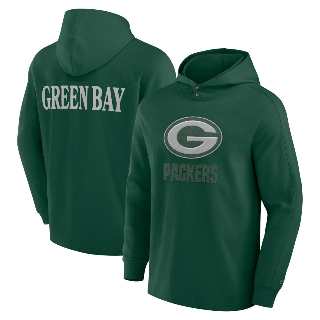 Green Bay Packers Elements Blaze Tri-Blend Long Sleeve Hoodie T-Shirt - Green discount